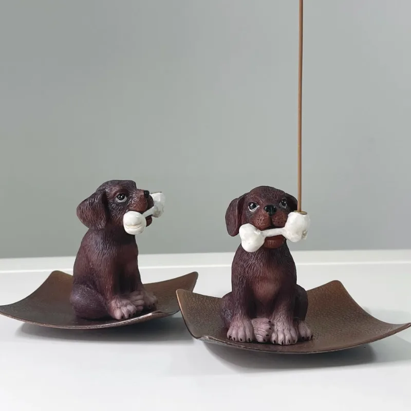 

Dog Incense Holder for Sticks Resin Insence Burner Ash Catcher,Ornament ForYoga Meditation Home Living Room Office Decor Gift