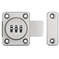 AEF4-Mechanical Keyless Cabinet Lock, Swivel Drawer Lock Combination Lock, Combination Latch File Cabinet Lock