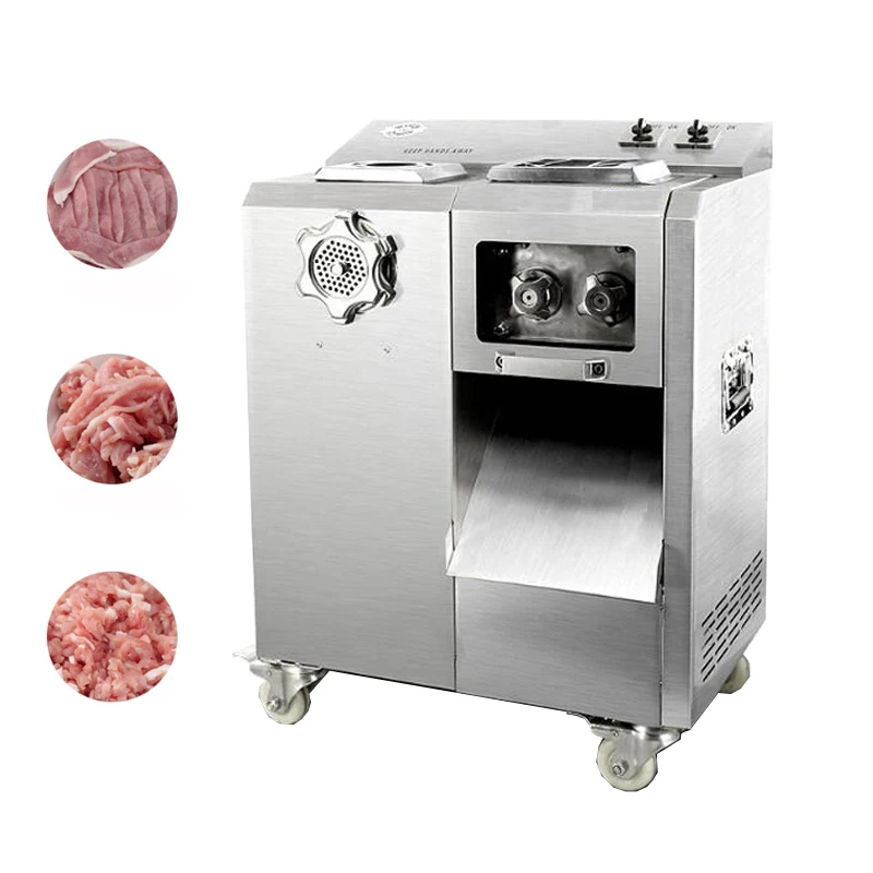 

Vertical Meat Cutter Commercial Fast Electric Meat Slicer Shred Dicing Machine Stainless Steel Meat Grinder Machine 2200W