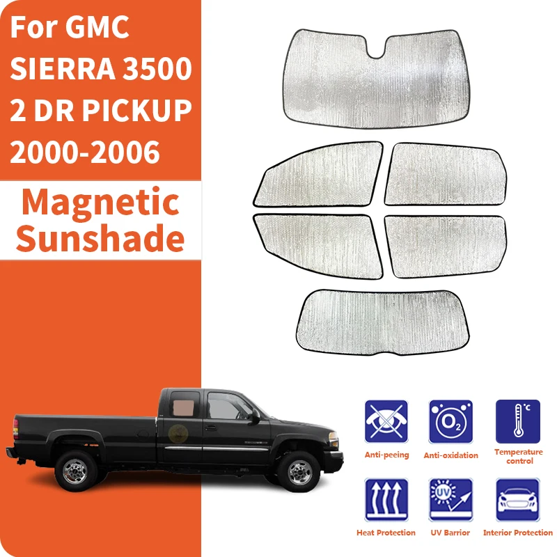 

Custom Car Window Sunshade Anti-UV Car Sun Window Visors Sunshade Covers Accessories For GMC SIERRA 3500 2 DR PICKUP 2000-2006