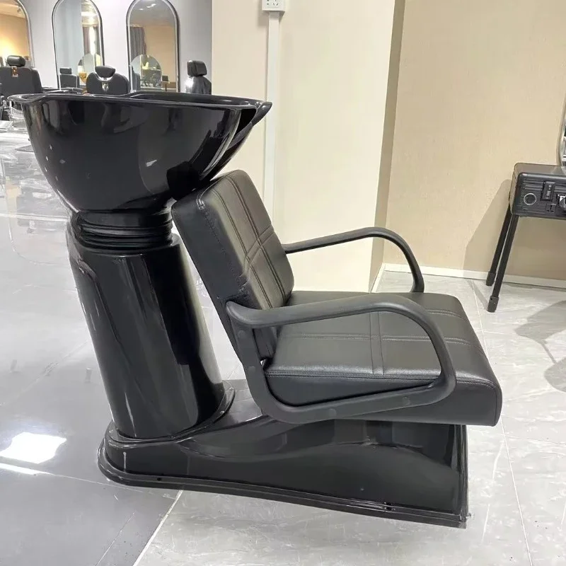 Modern Comfortable Bed Design Hair Salon Chair with Shampoo Bowl Sink Bed Plastic Backwash Shampoo Unit Chair