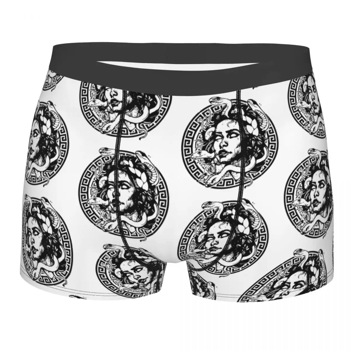 

Medusa Underpants Breathbale Panties Male Underwear Print Shorts Boxer Briefs