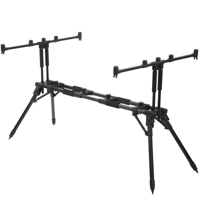

European Portable Aluminum Alloy Multi-Purpose Fishing Rod Rack New Three-Four Pivot Sea Rod Adjustable Bracket for Library