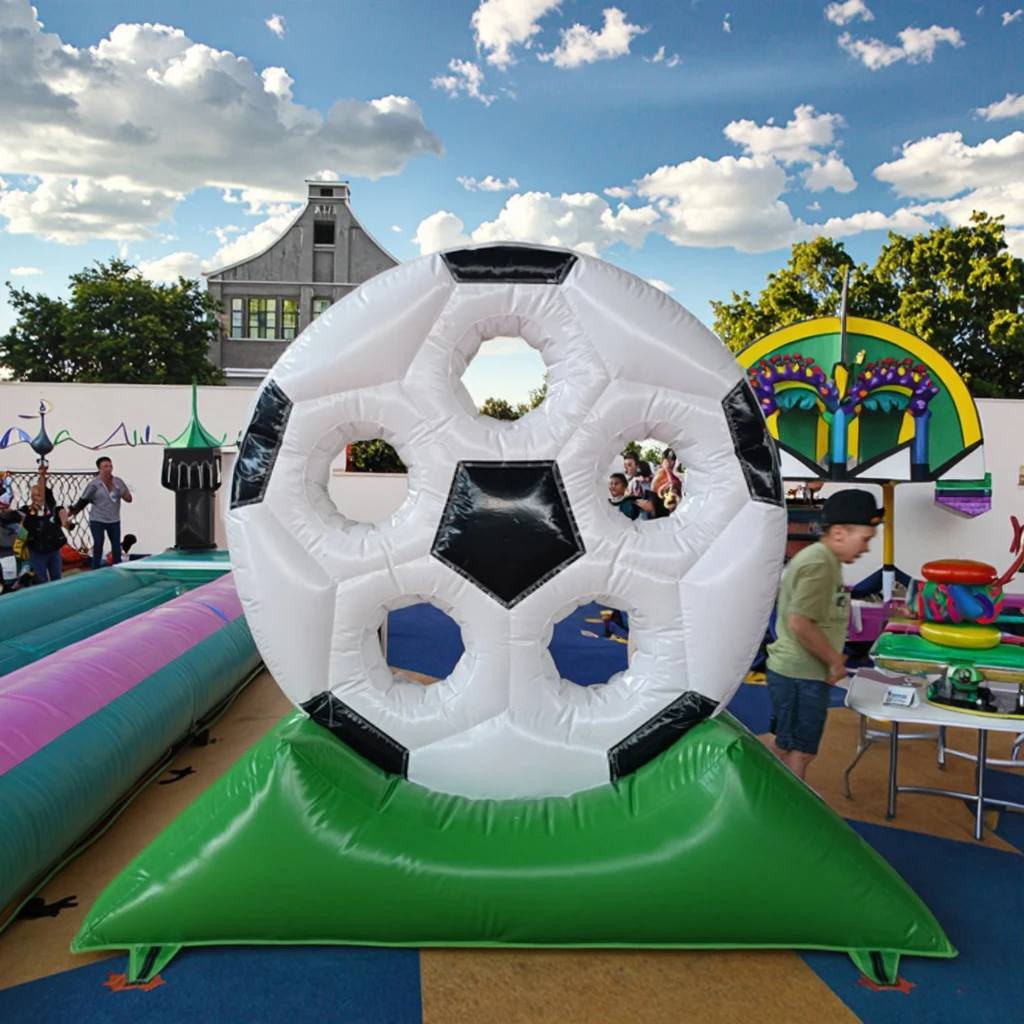Juegos deportivos de tiro de fútbol inflables portería de fútbol inflable portería de fútbol de PVC juegos deportivos para niños de Carnaval