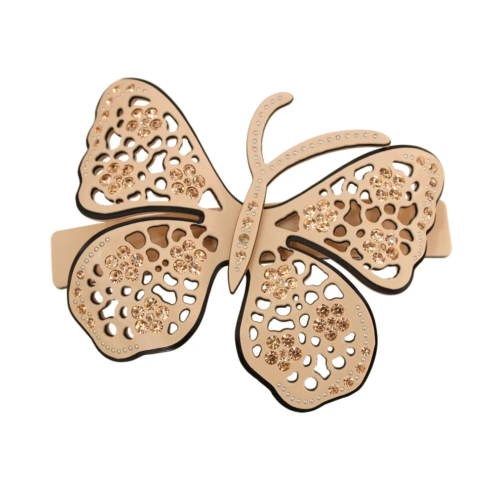 Barrettes de pince à cheveux papillon faites à la main pour femmes et filles, A Paris French Design, bijoux de cheveux, accessoire d'ornement, diadème pour Noël