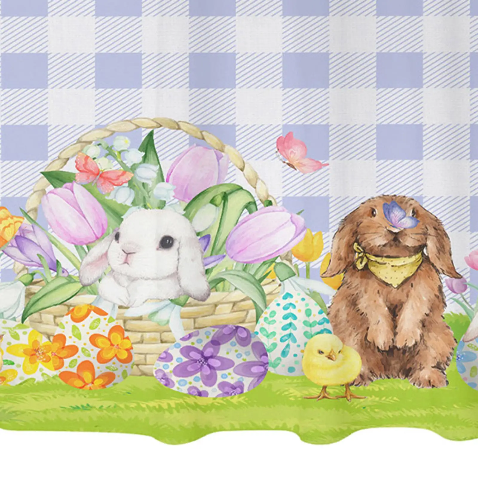 Easter Kitchen Towel Polyester Absorbent Dishcloth Set Spring Home Decor Hand Towel for Happy Holiday Gift
