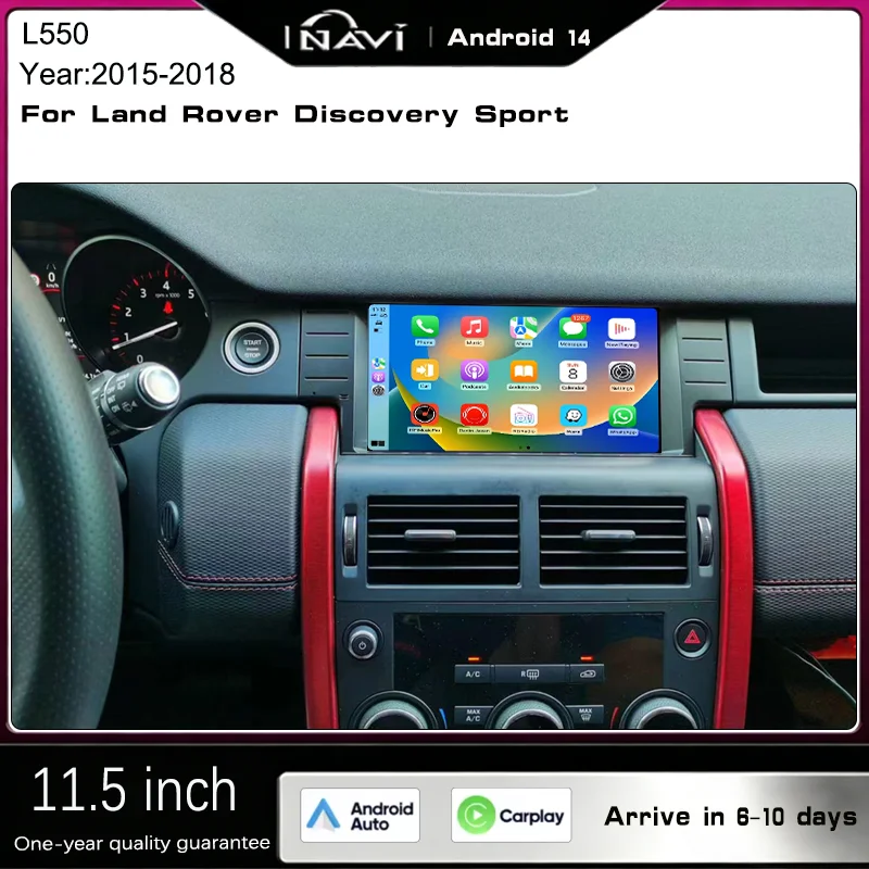 11.5 inch For 2015-2018 Land Rover Discovery Sport L550 Screen Multimedia Player Radio Carplay Android Retains OEM Menu
