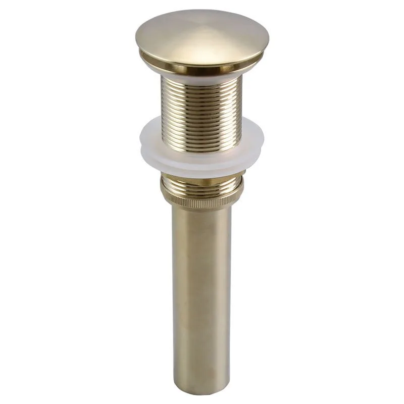 Solid Brass Brushed Gold Wall Drain Basin Waste Anti Odor Recessed Wall Drainage Pipe Bathroom Hardware Fitting Pop Up Top Cover
