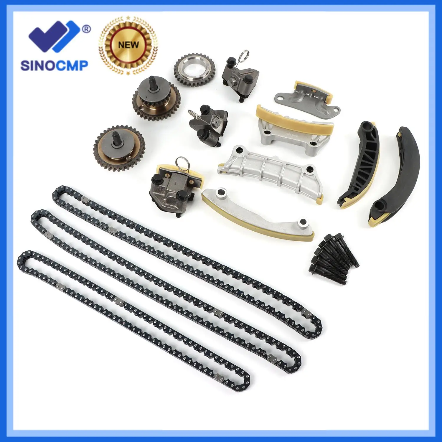 Engine Timing Chain Kit 9-0753S 12612839 12633452 12633451 Fit GMC Chevrolet Buick Pontiac Cadillac SAAB SATURN SUZUKI 3.6L 3.0L