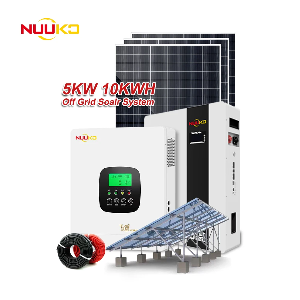 Off-grid Solar Panel Power System Complete Kit 5kw 10kw 15kw Solar Battery Residential 20kw 30kw Solar Energy Storage System Set