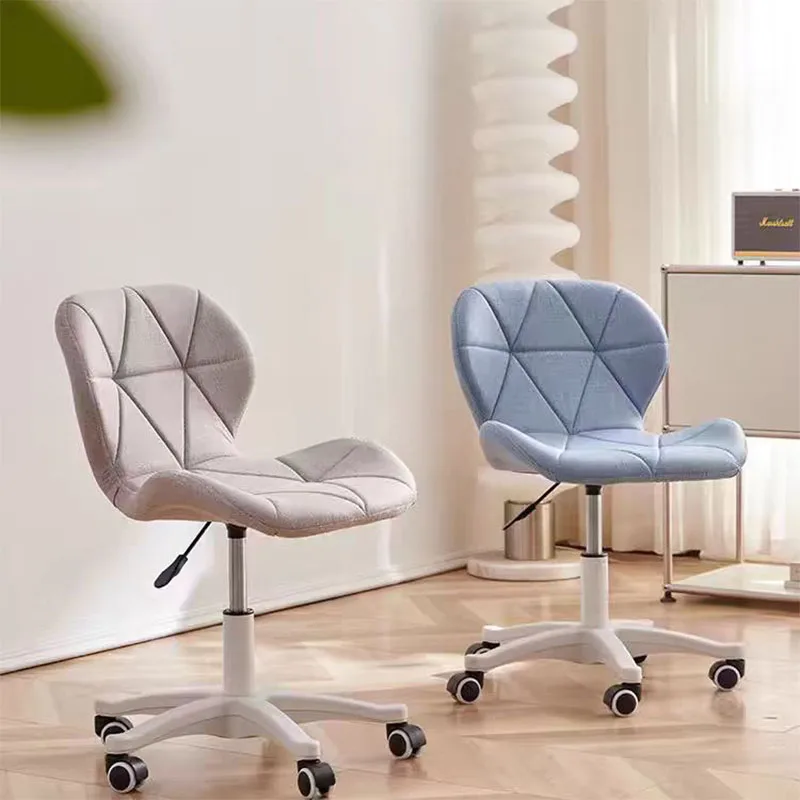 

Office Chair Ergonomic Desk Swivel Chair For Home Bedroom Dressing Chair Adjustable Stool Rolling Computer Armless Swivel Chair