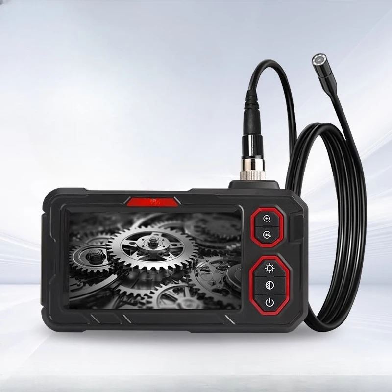 Handheld dual lens industrial endoscope high definition camera pipe detection