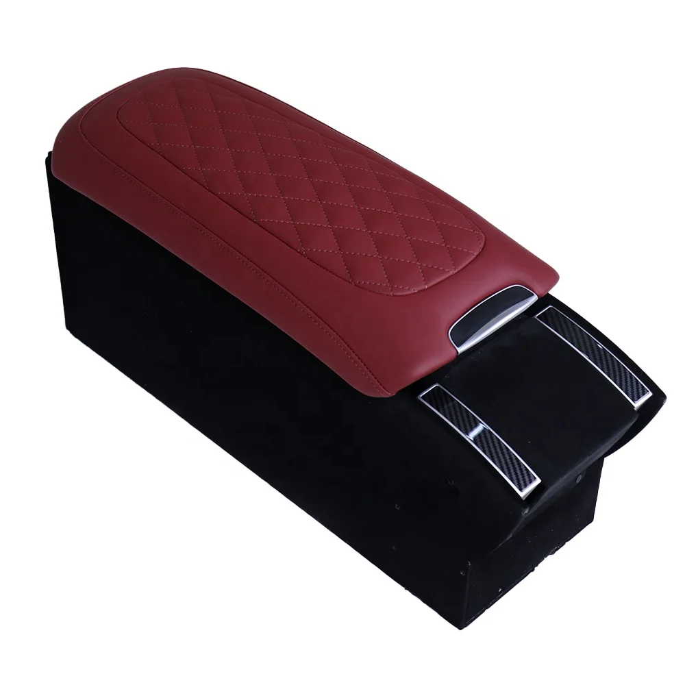 Wholesale Auto Interior  Accessories  Car Seat Luxury Center Console Box Armrest  with Hidden Table for SUV Universal Car