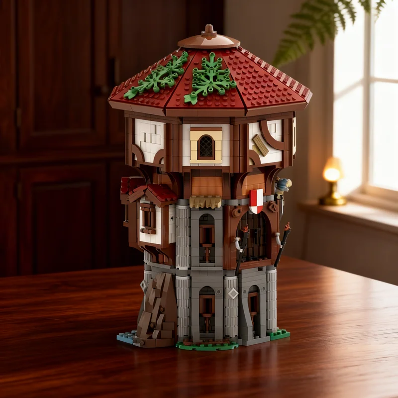 

2059pcs MOC Prison Tower Castle Model Building Blocks DIY Gift Creative Collectible Display Decor Premium Adult Kids Desk Home