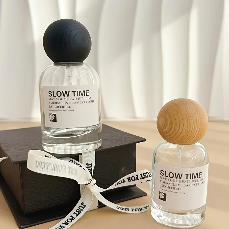5 Stück 30/50ML Leere Parfümflaschen aus Glas mit Holzdeckel, Nachfüllbare Sprühflasche für Reisen, Flüssigkosmetik, Ätherische Öle, Parfümbehälter – Detail 3