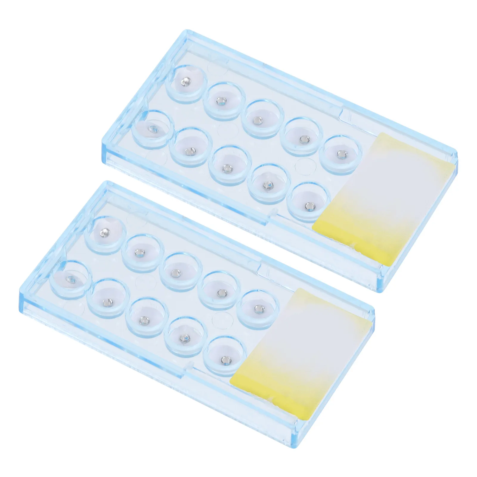 20pcs Accessories Crystal White Artificial Decor Dental Jewelry Tooth Jewelry Tooth nament Storage Box Random Color