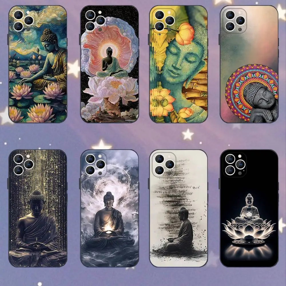 

G-Gautama and Buddhism Phone Case For iPhone 17,16,15,14,13,12,11,Pro,XS,Max,XR,Plus,E,SE4,Mini Black Soft Cover