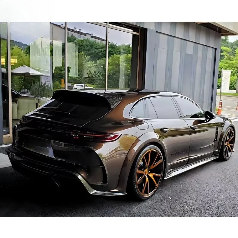 Upgrade to Msy Style Car Bumpers Spoiler Wide Body Kid for Panamera 971 Convert to Side Skirts Fender Body Kits