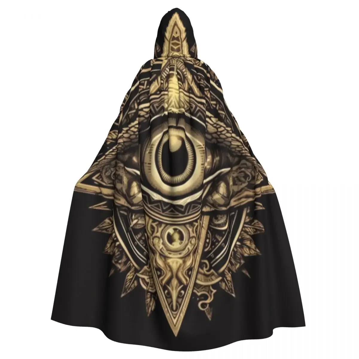 Eye Of Providence Hooded Polyester Unisex Witch Cape Costume Accessory