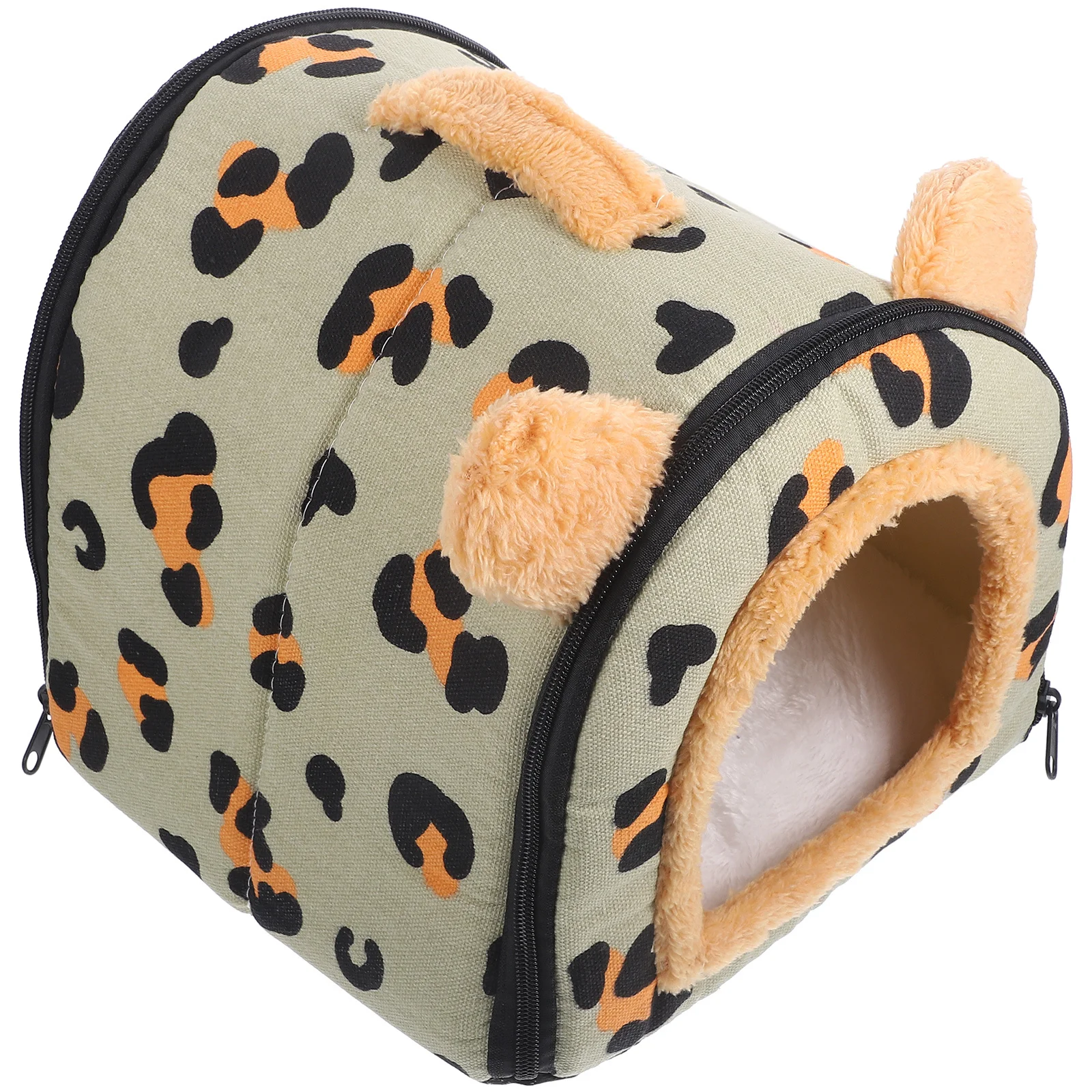 

Warm Hamster House for Small Animals Cute Print Fabric Bed Shelter for Hamsters Guinea Pigs Rabbits Winter Sleeping Nest