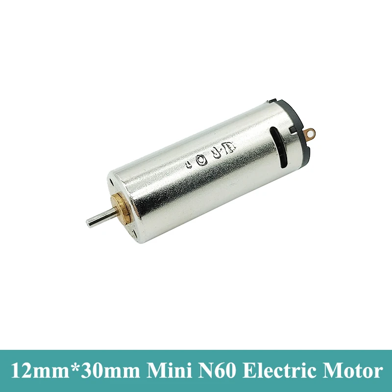 High Precision Mini N60 Motor DC 1.5-3V 11000 RPM for DIY Robotics Hobby Projects Battery Milling Machine