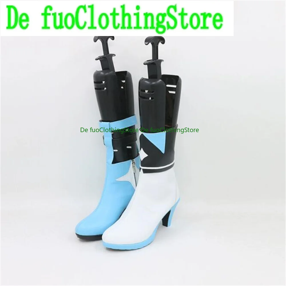 DefuoClothing Stoe Gawr Gura VCosplay Schuhe Stiefel SpielHalloween Weihnachten Spiel Anime Charakter Party Requisiten