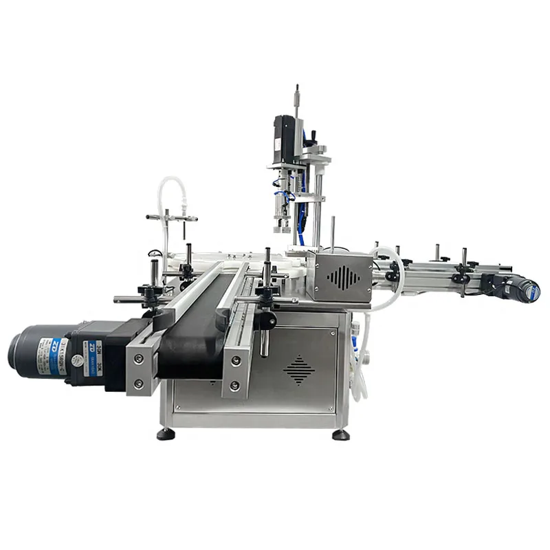 Table turntable type liquid filling capping machine multi-functional two-in-one magnetic pump dispensing machine for vials of es