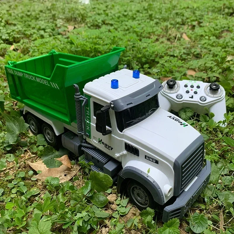 1:12 RC Hygiene Lkw Fernbedienung Müll Auto Hebbare Muldenkipper Elektrische Engineering Fahrzeug Modell Junge Spielzeug Kind Weihnachten Geschenk