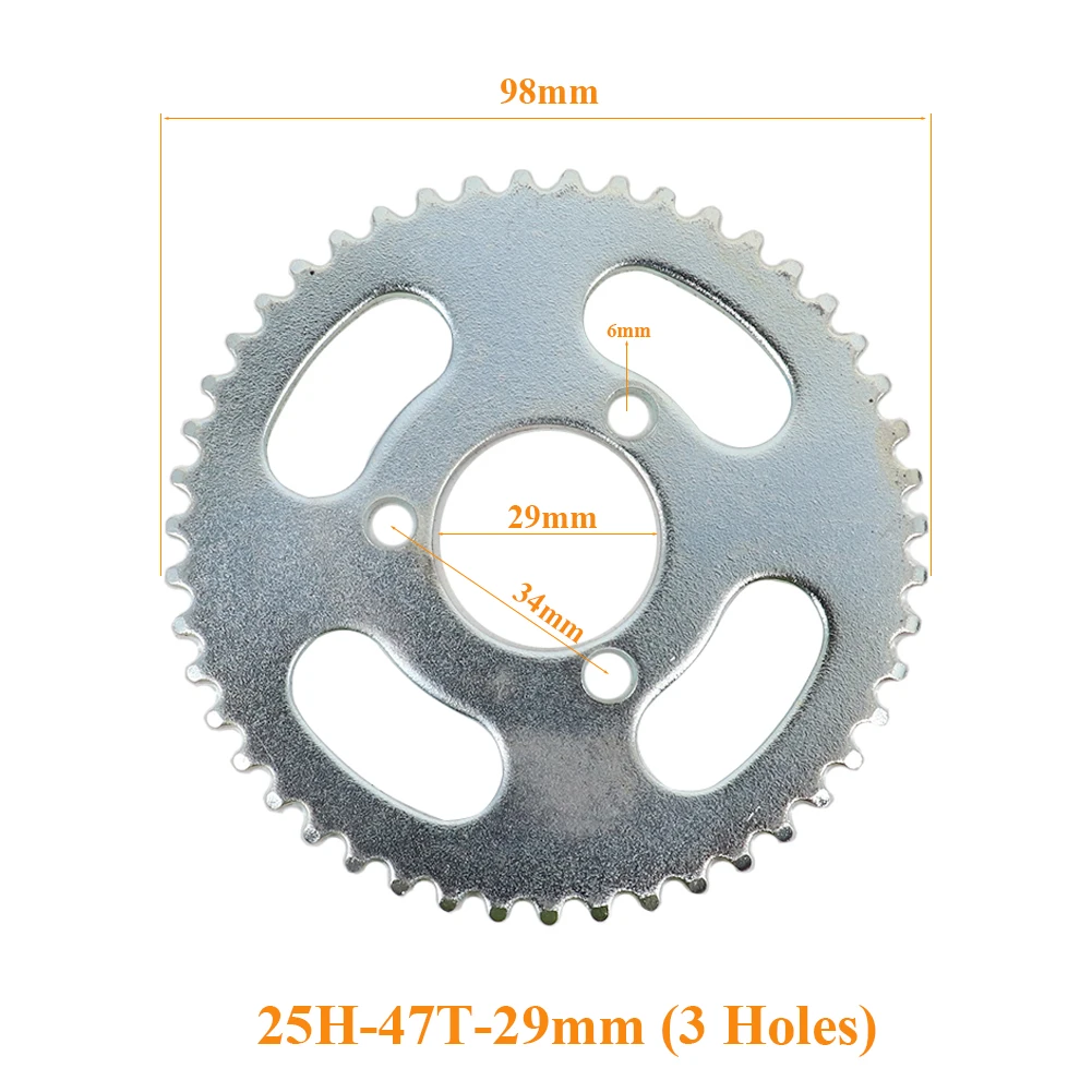 25H 47T 55T 65T 68T 72T 74T 80T 92T Tooth 29MM Rear Sprocket for 47CC 49CC Mini Moto ATV Quad Dirt Pit Pocket Bike Scooter Parts