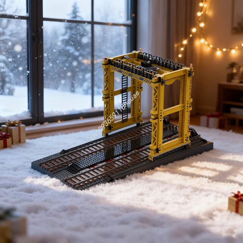 

889pcs MOC Cargo Train Transfer Gantry Crane Trained Model Building Blocks Christmas Gift DIY Idea Education Kids Toy Birthday