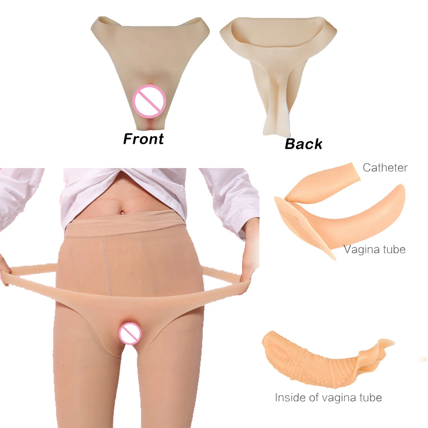 

Мужские силиконовые стринги, нижнее белье из искусственного влагалища, силиконовый материал, мужской счастливый реквизит, новый косплей костюм для мужчин-женщин, смена