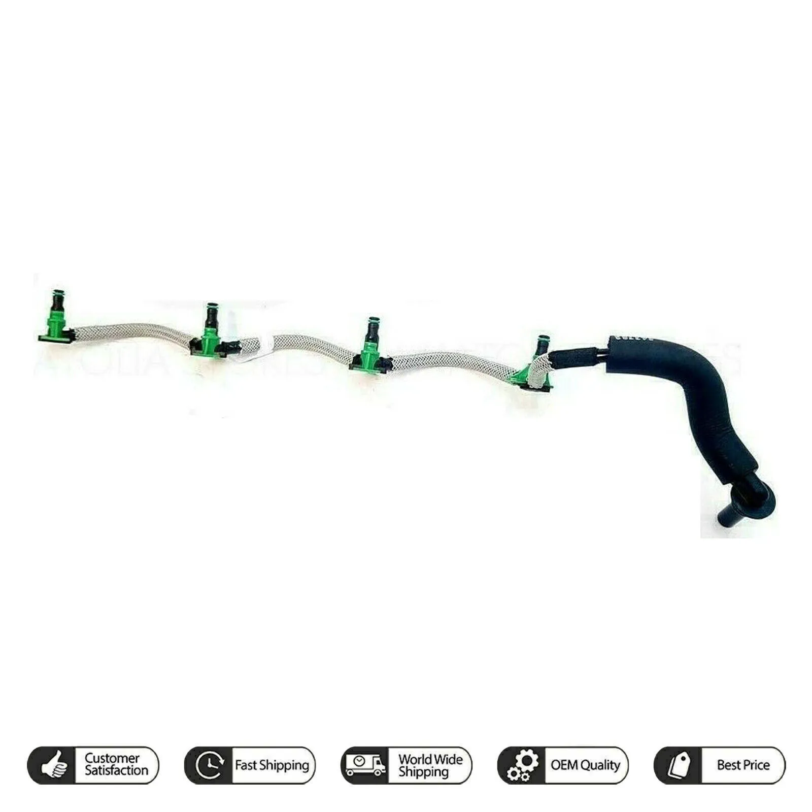 

Fuel Injector Leak Off Return Pipe For Peugeot Citroen 1.4 1.6HDI 1574JK1574EN Replacement Pipe Fit Specific Models Engine Part