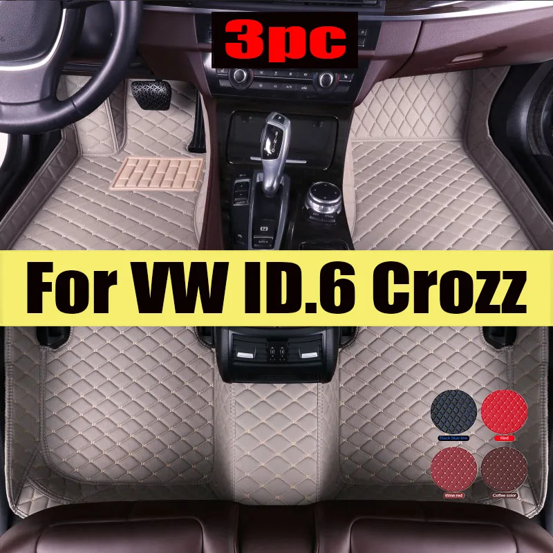 

Car Floor Mats For VW VW ID.6 Crozz 2021 Custom Auto Foot Pads Automobile Carpet Cover Interior trunk mat