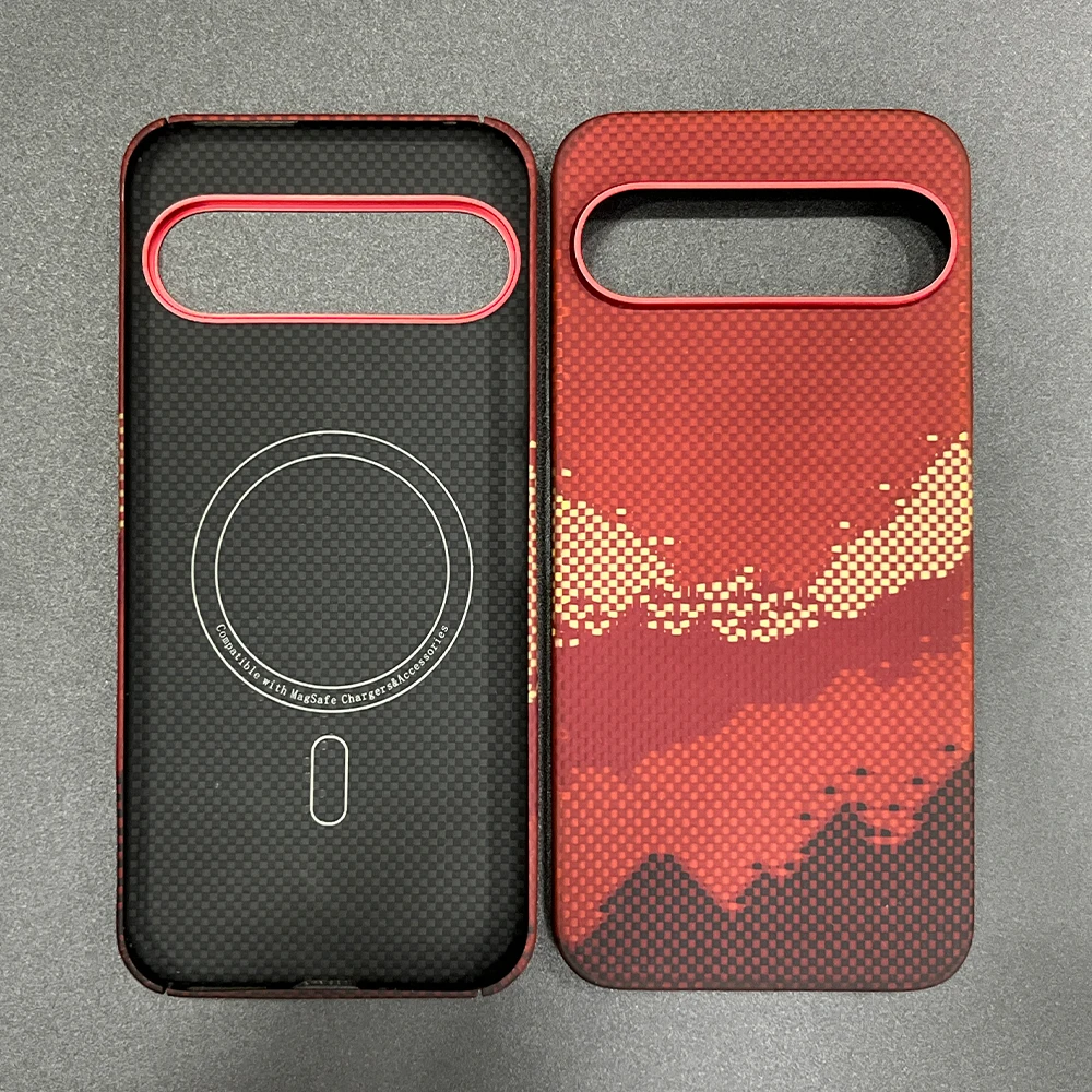 

Real Carbon Fiber Case For Google Pixel 9 Pro XL Magnetic Cover Colorful Pixel9 Anti-Fingerprint Hard Aramid Shockproof Back