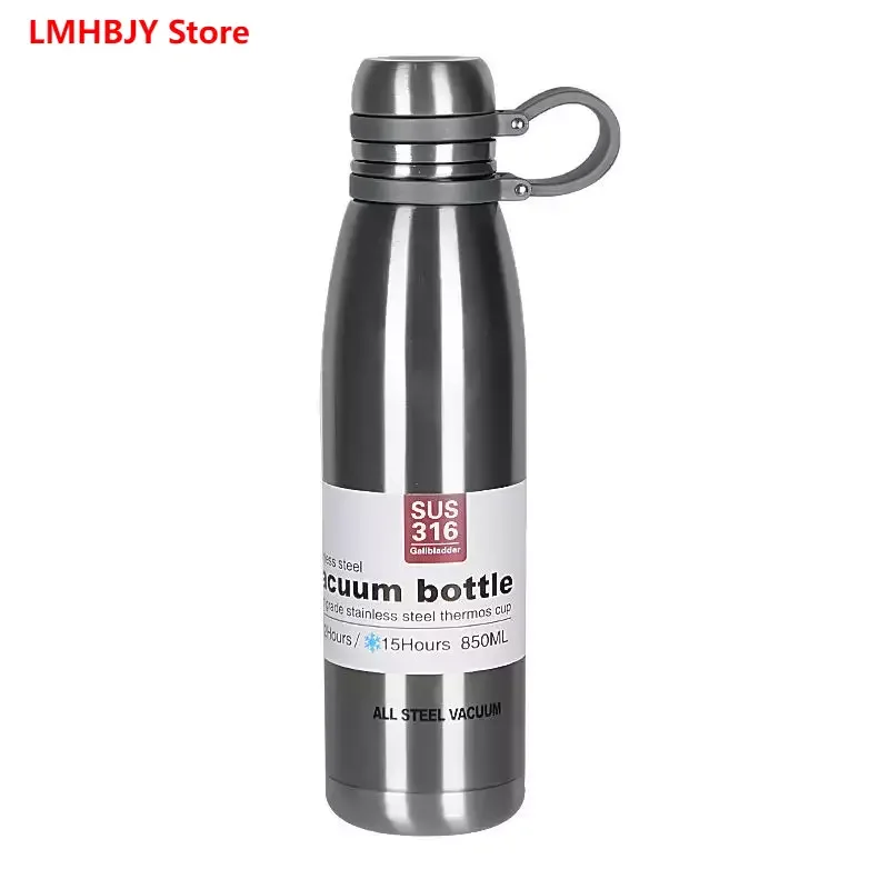 LMHBJY 1100ml All-steel Large-capacity Thermos Bottle 316 Stainless Steel Cola Bottle Portable Outdoor Sports Water Bottle