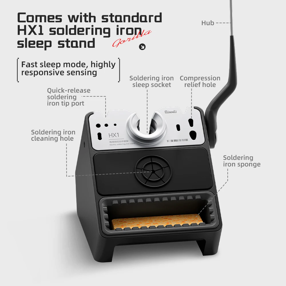 Qianli H240 Smart Soldering Station Rapid Heating Soldering Iron with Precise PID Temperature Control for Electronic Repair
