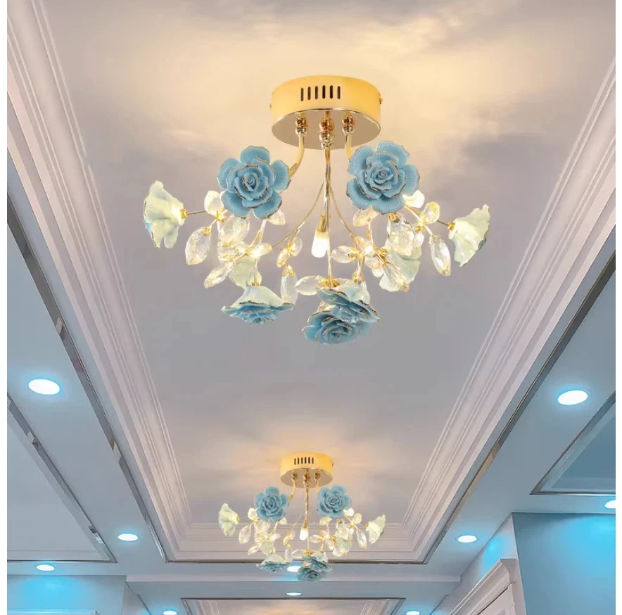 Decora Ceiling Lights Fixture D32cm H30cm Floral Lights Kids Children Ceiling Lamp Bedroom Living Room Home Indoor Lighting