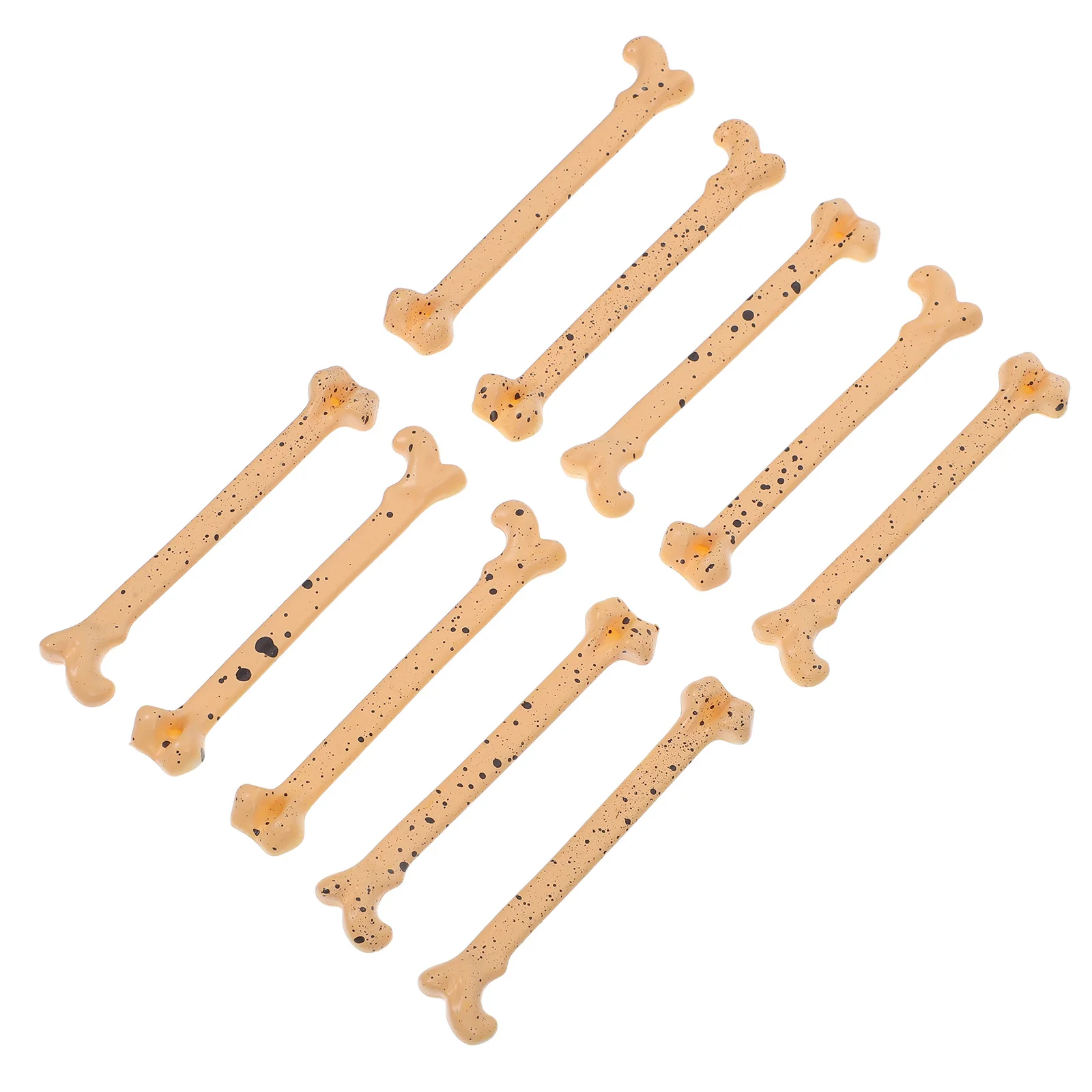 

10Pcs Realistic Bones Halloween Party Decor DIY Crafts Props Eerie Tabletop Display False Bones Halloween Table Fillers