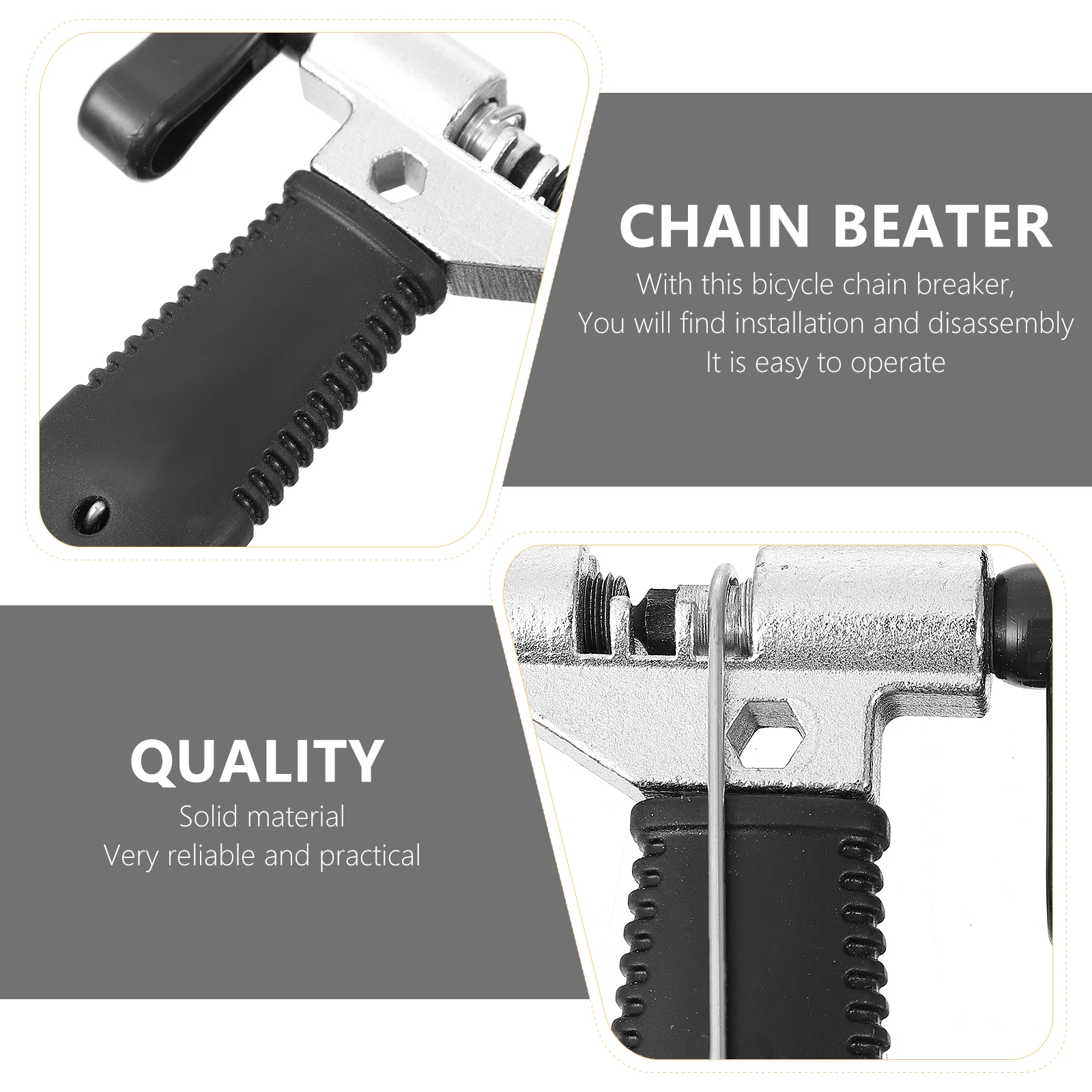 

1pc Bike Chain Breaker Tool Light Weight Steel For 3/32 To 3/16 Inch 5-10 Speed Chains Remove Install Cycling Repair