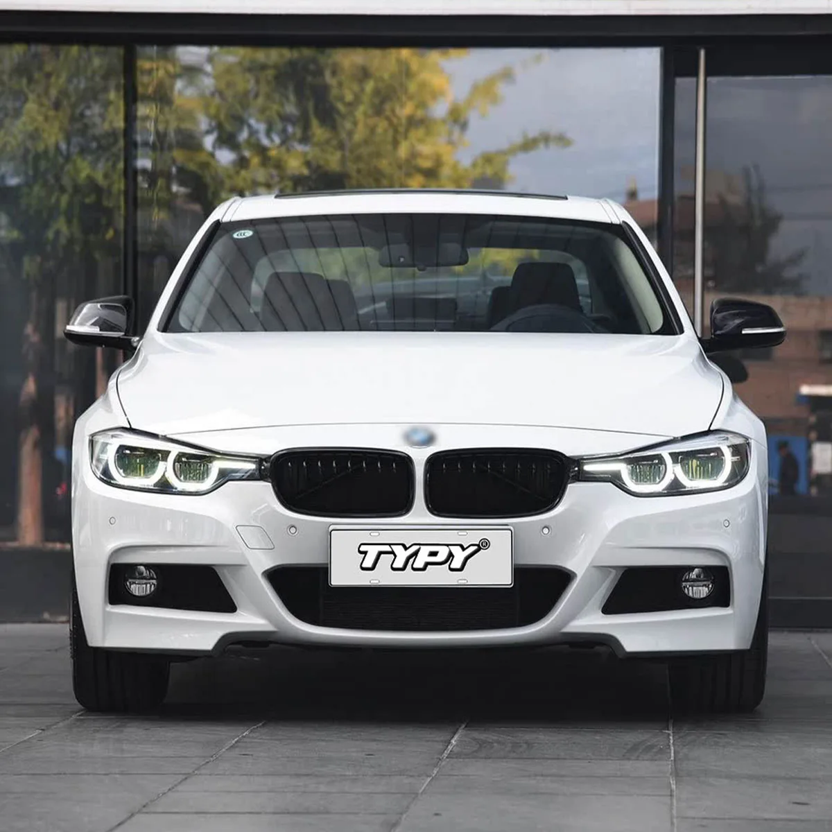 

Спортивный комплект кузова F30 M для BMW серии 3, автомобильный бампер с передним бампером, боковыми юбками на крыле, задним бампером и диффузором, автозапчасти