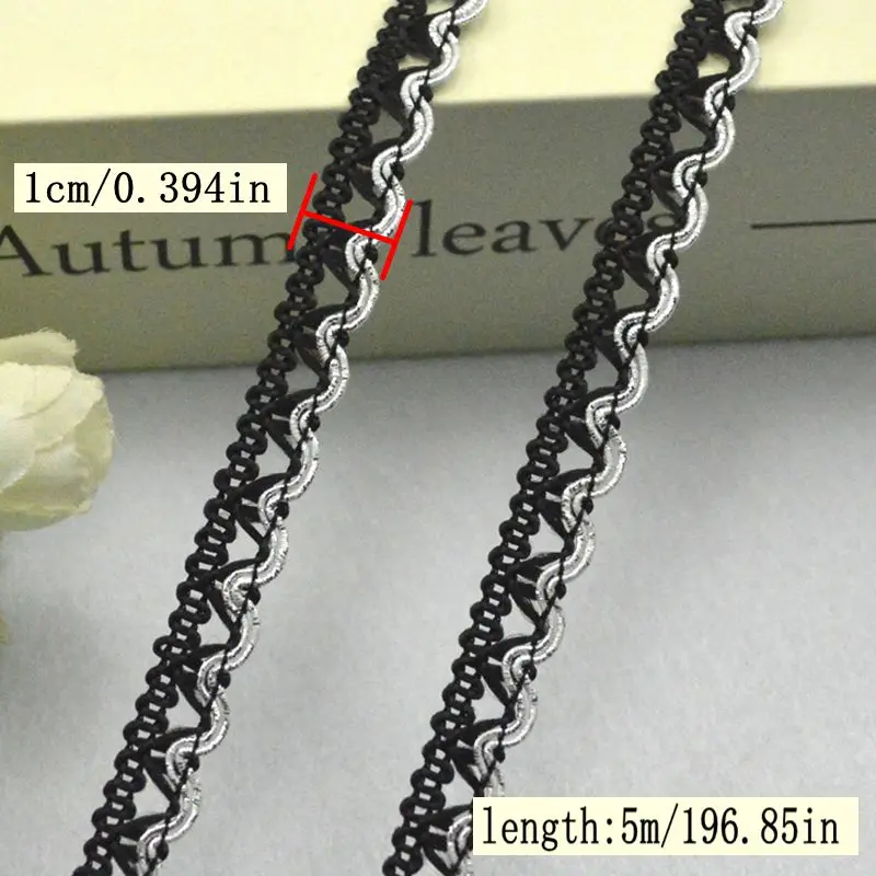 5Meters/16.4Ft Each Pack New Lace Clothing Accessories Lace Dress Pajamas Shower Curtain Ethnic Style DIY Clothing Great Wall Edge Wavy Lace