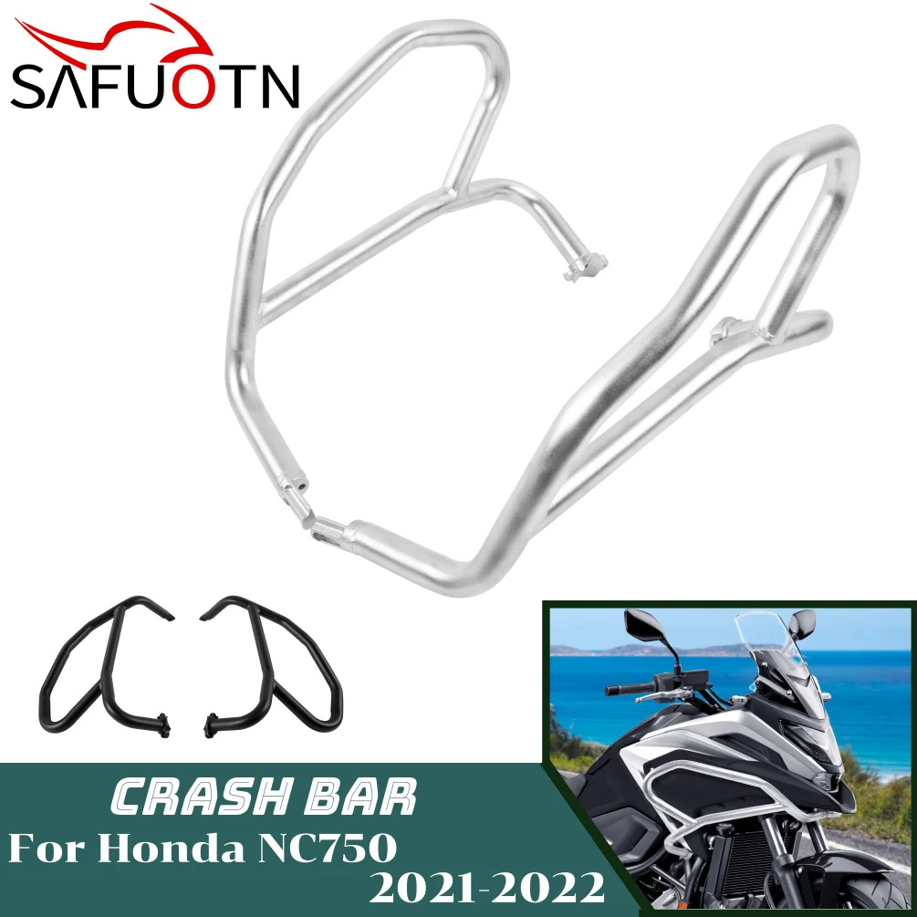 

NC750 Highway Engine Guard Crash Bar for Honda NC 750 DCT 2021-2024 2023 Motorcycle Bumper Frame Protector Stainless Steel Parts