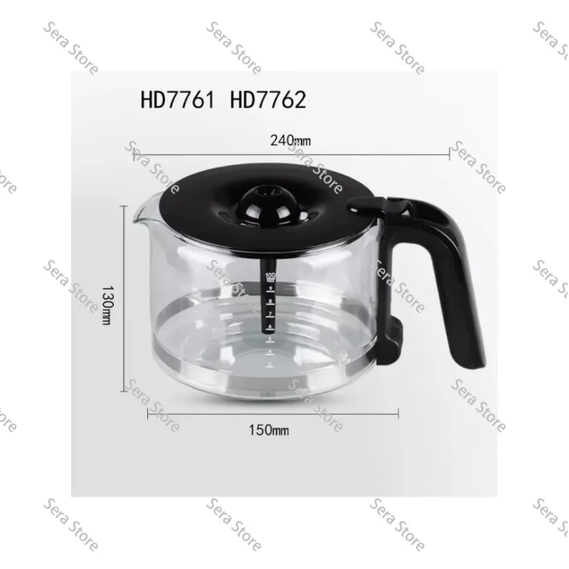 HD7761 HD7762 HD7765 HD7766 HD7767 HD7768 HD7769 Coffee Maker Glass Jug Accessory