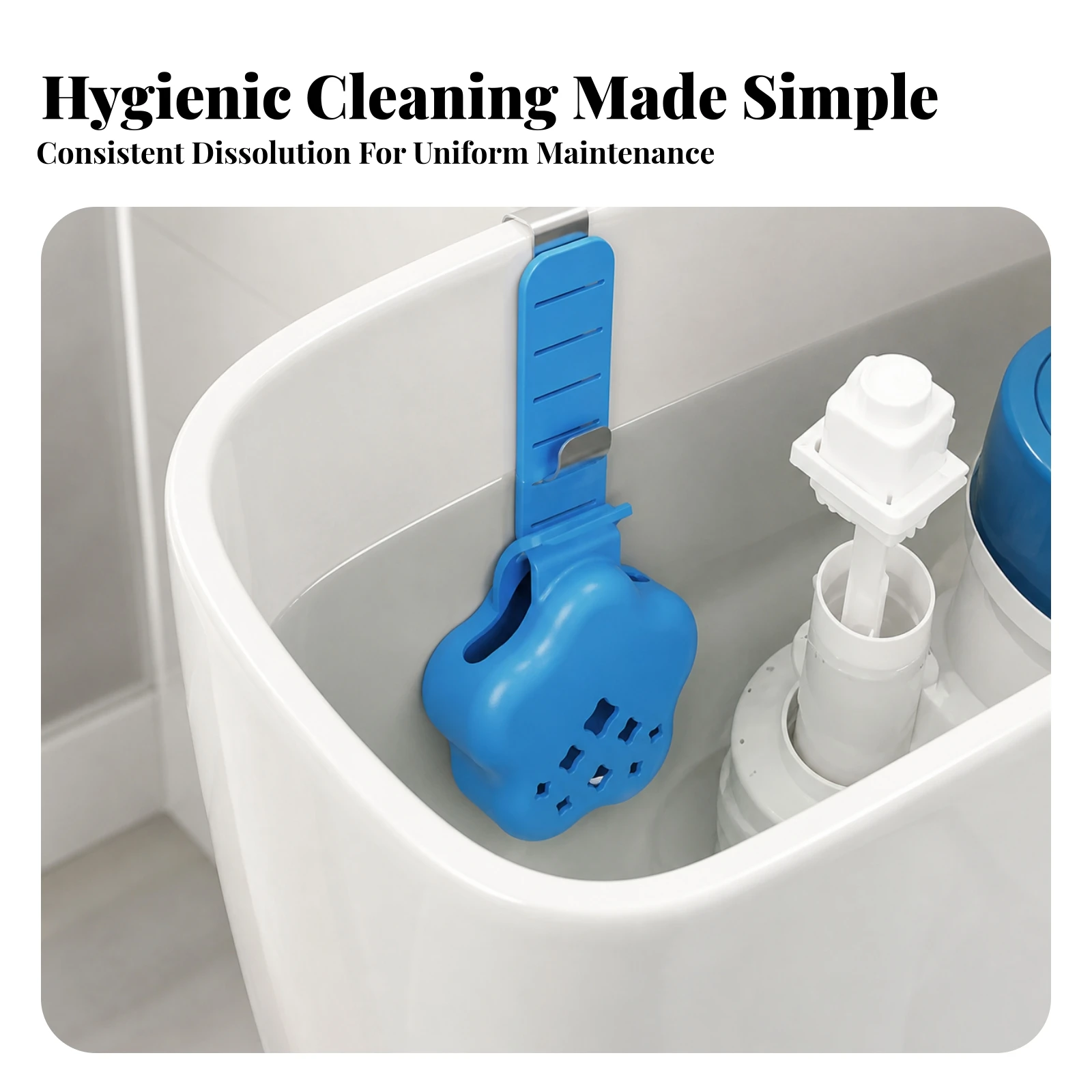 Toilet Tank Tablet Holder Stable Toilet Tablet Holder Tank Holder Easy to Install Bathroom Accessory Flexible for Homeowners