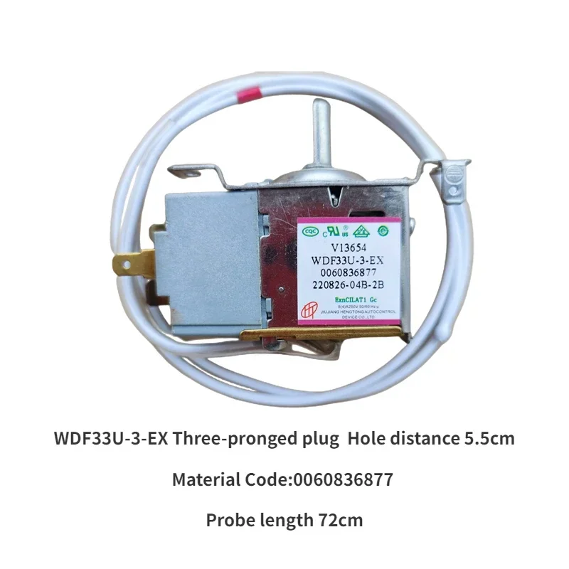 Interruptor de control temperatura para refrigerador Haier, termostato 0060836877 WDF33U-3-EX, accesorios refrigeración