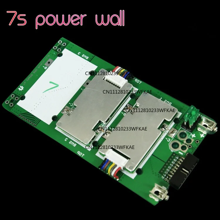 7 strings of 18650 lithium battery pack welding-free management system bms protection board