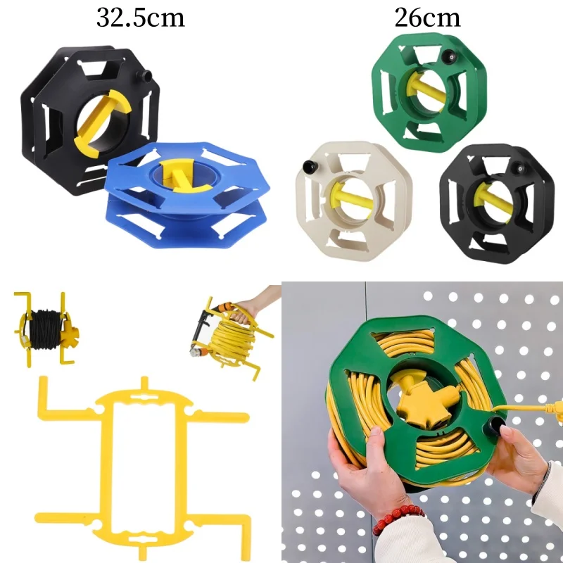 Compact Rolling Thread Spool; Durable Plastic Wire Reel; Line Storage Disk; Cable Winding Winch