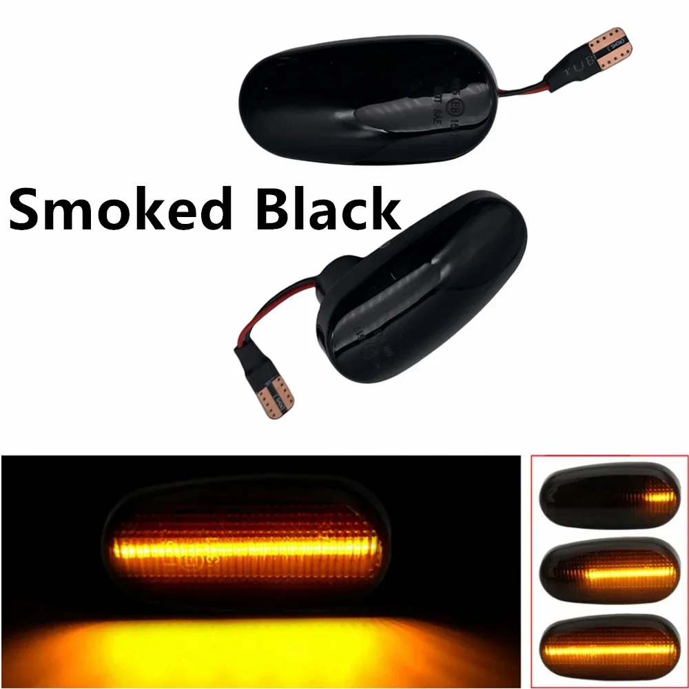 

For Alfa Romeo147 GT MiTo FIAT Bravo II Hatchback Car LED Dynamic Turn Signal Side Marker Light Flashing Sequential Blinker Lamp