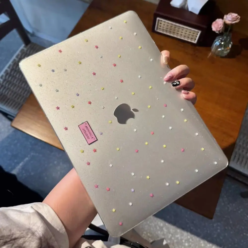 Colorful Star Sparkling Laptop Cover For Macbook Air 13 15inch NEO A3404 M5 M4 A3113 A3241 A2941 A2337 Pro 14 16 M3 M2 M1 Cover