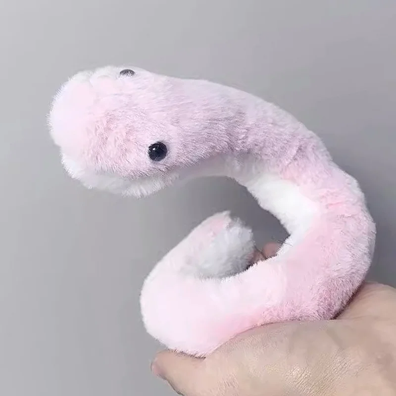 2025 سنة الأفعى ألعاب من نسيج مخملي دمية التميمة الإبداعية الجديدة لعبة ثعبان قطيفة مع أشكال مقعرة ومحدبة بحرية هدايا عيد الميلاد #3